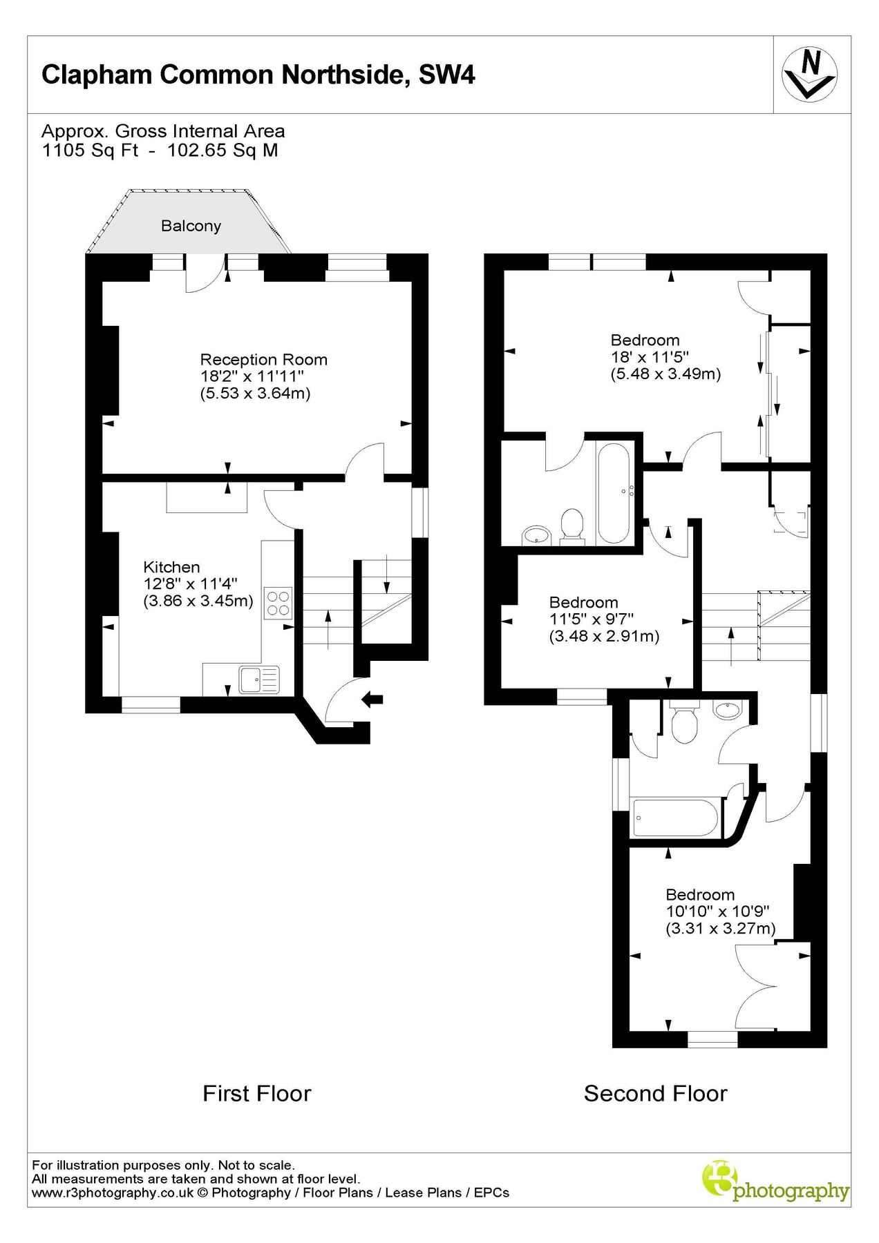 3 bed flat for sale in Clapham Common North Side, London SW4 Zoopla
