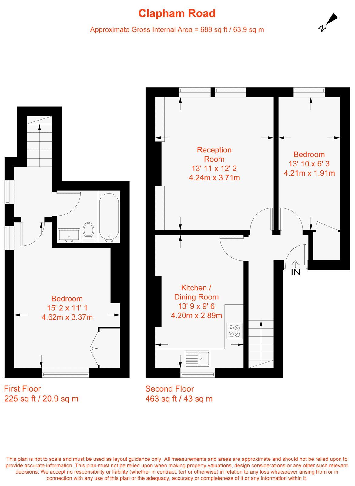 2 bed flat to rent in Clapham Road, Clapham, London SW9 Zoopla