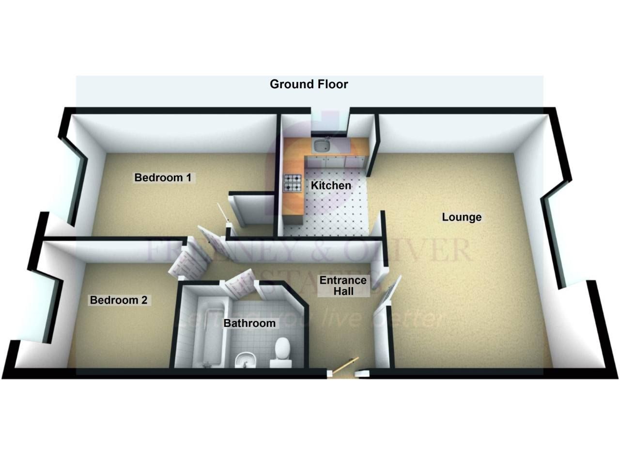 2 bed flat for sale in Worsley Gardens, Mountain Street, Walkden