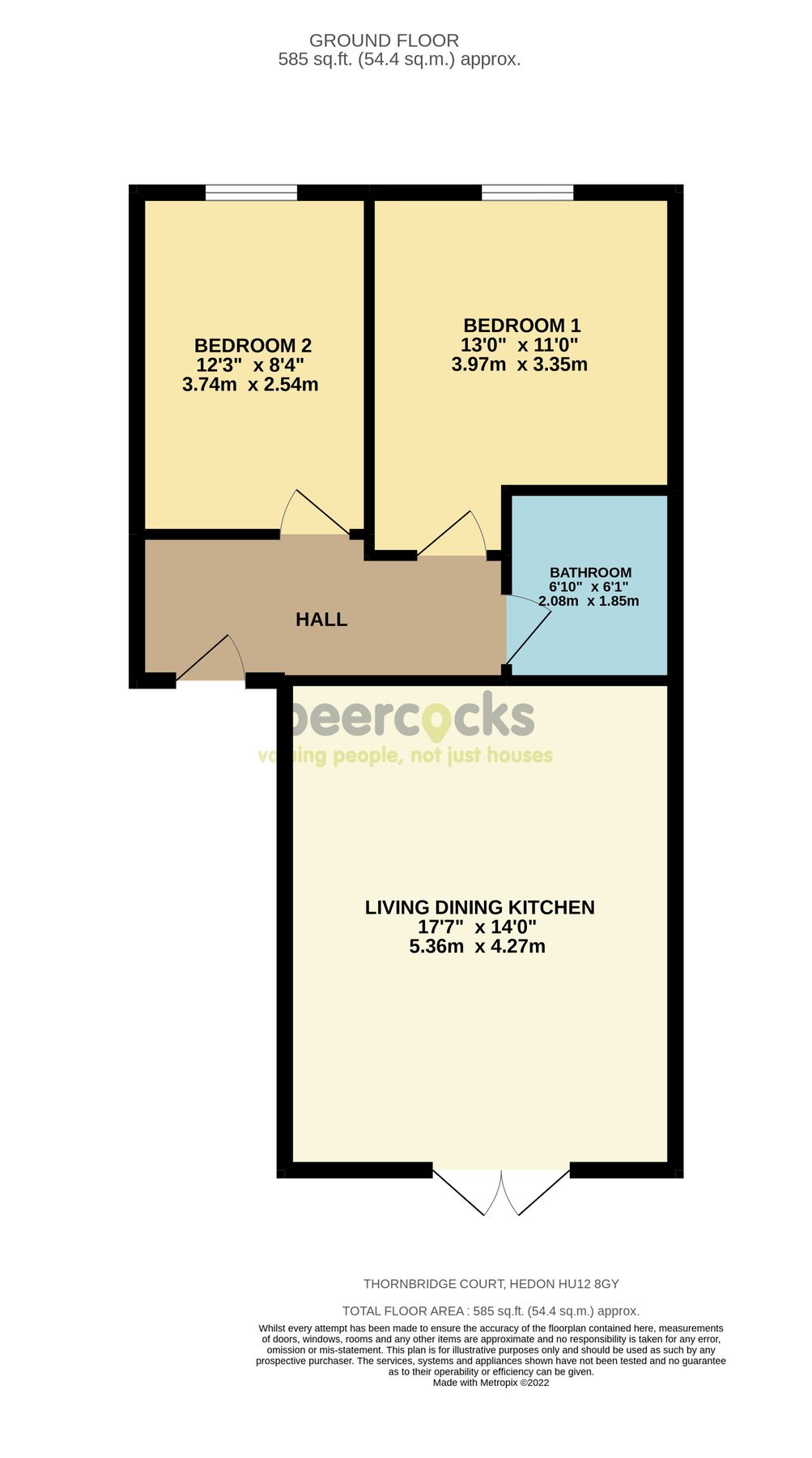 2 bed flat for sale in Thorn Road, Hedon, Hull, East Yorkshire HU12