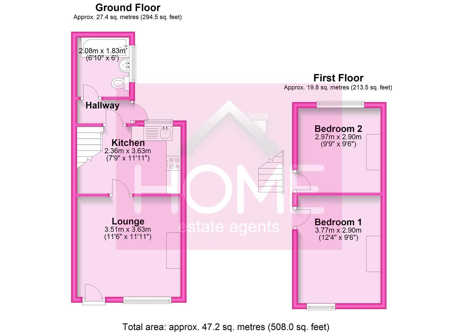 2 bed end terrace house to rent in Oak Grove, Urmston, Manchester M41