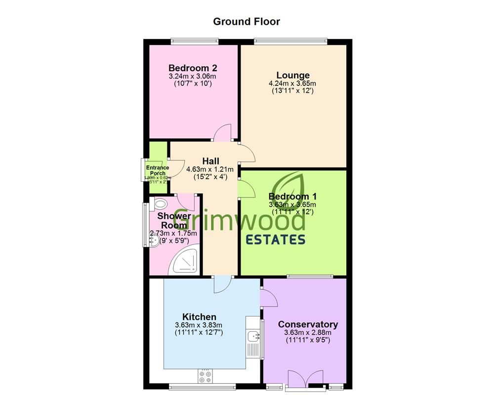 2 bed semidetached bungalow for sale in Glebe Garth, Easington