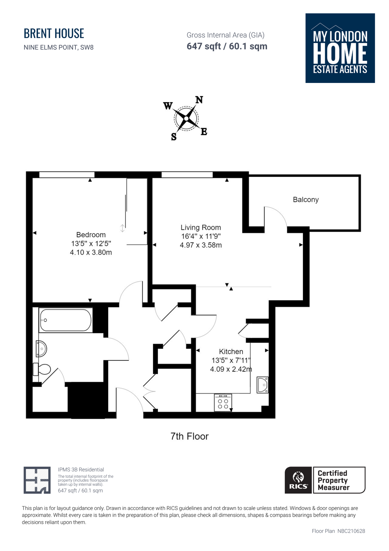 1 bed flat for sale in Wandsworth Road, Nine Elms SW8 Zoopla