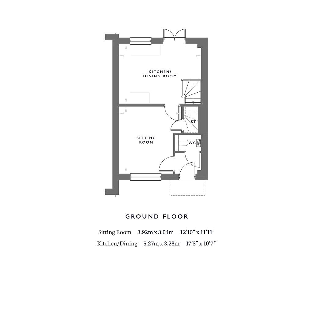 New home, 2 bed semidetached house for sale in Newport Road, Woburn