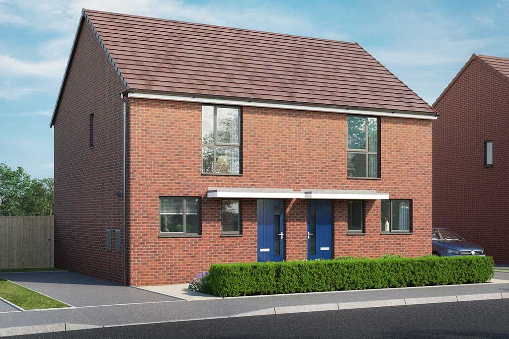 New home, 3 bed property for sale in "The Cornflower" at Goscote Lodge