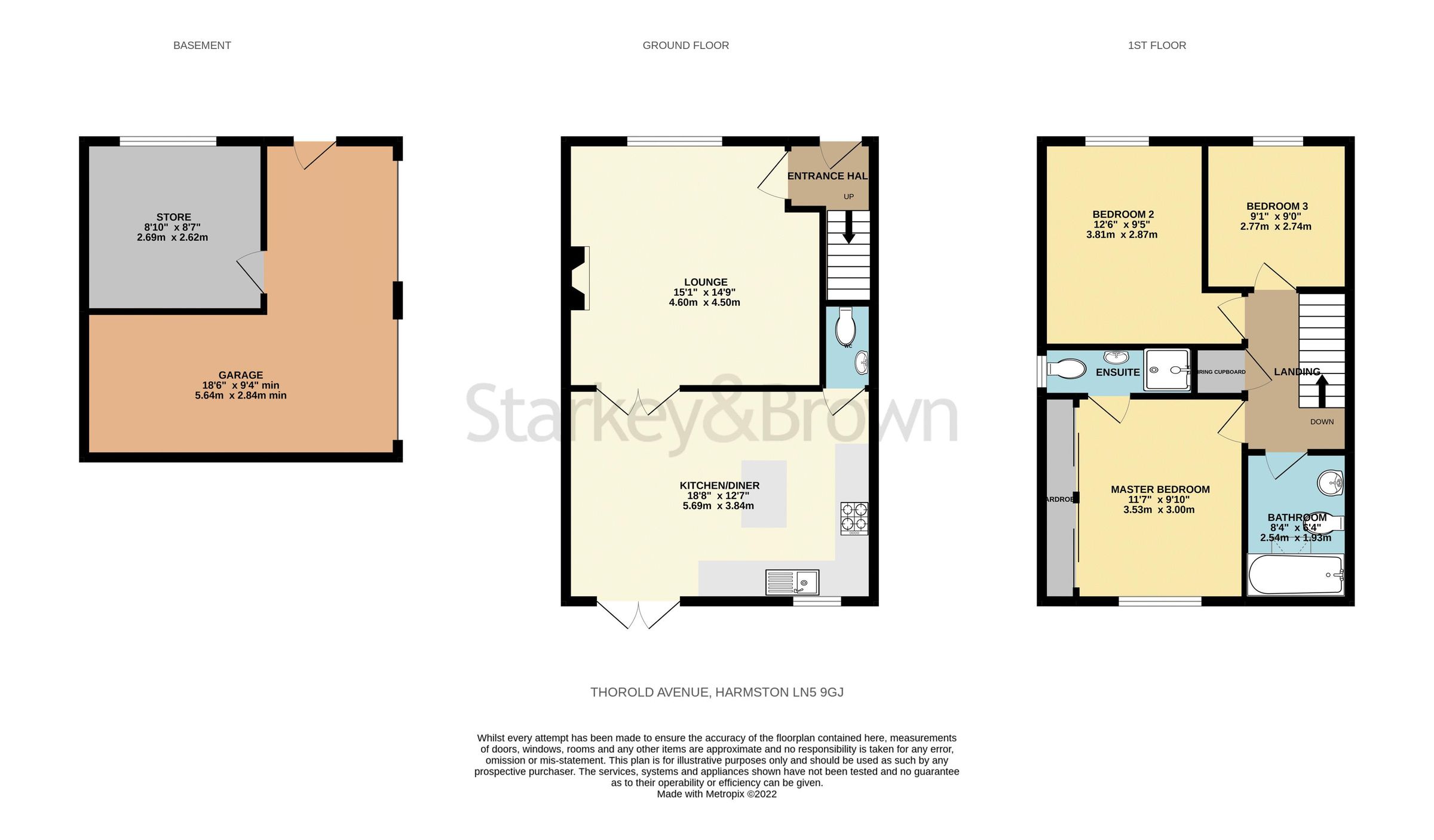 3 bed semidetached house for sale in Thorold Way, Harmston, Lincoln
