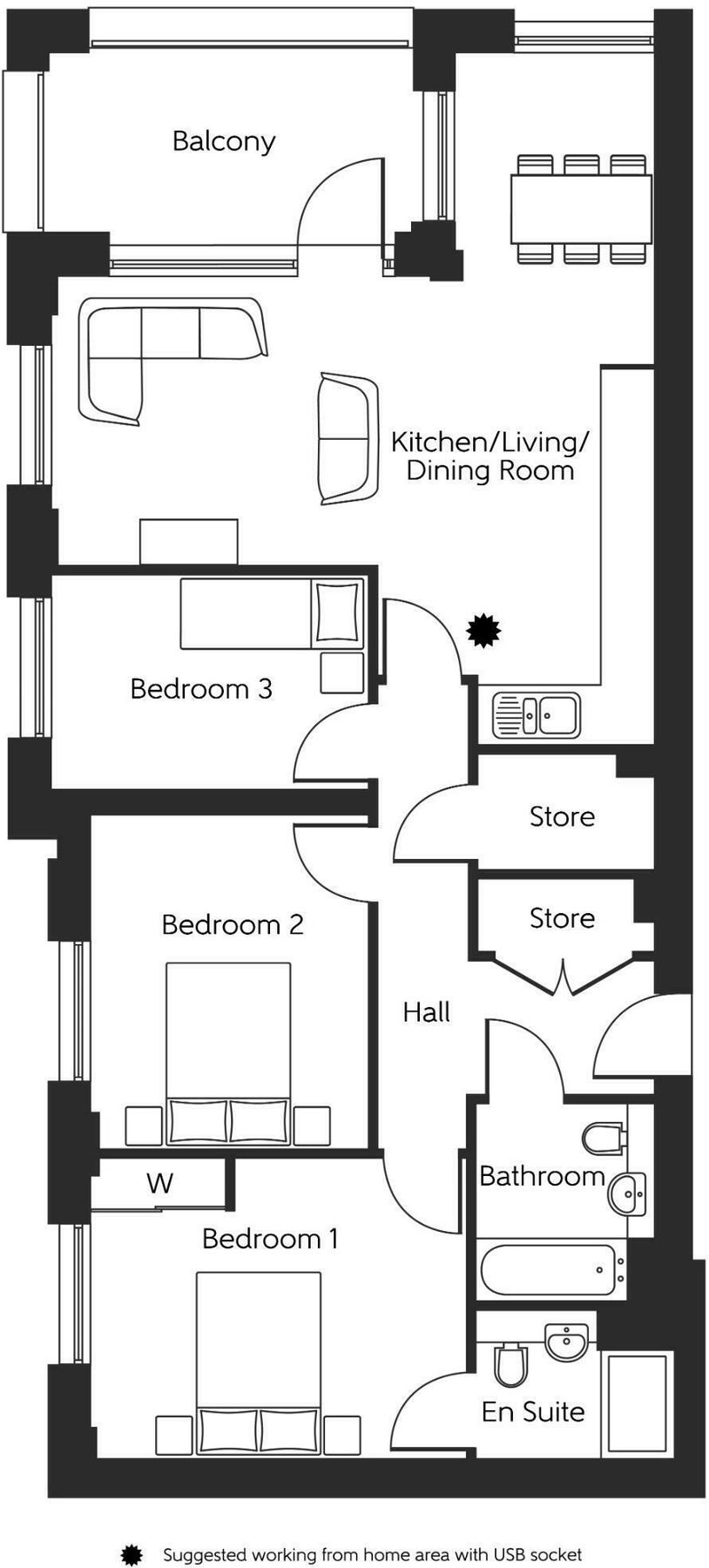 New home, 3 bed flat for sale in Frogley Park, Barking IG11 Zoopla