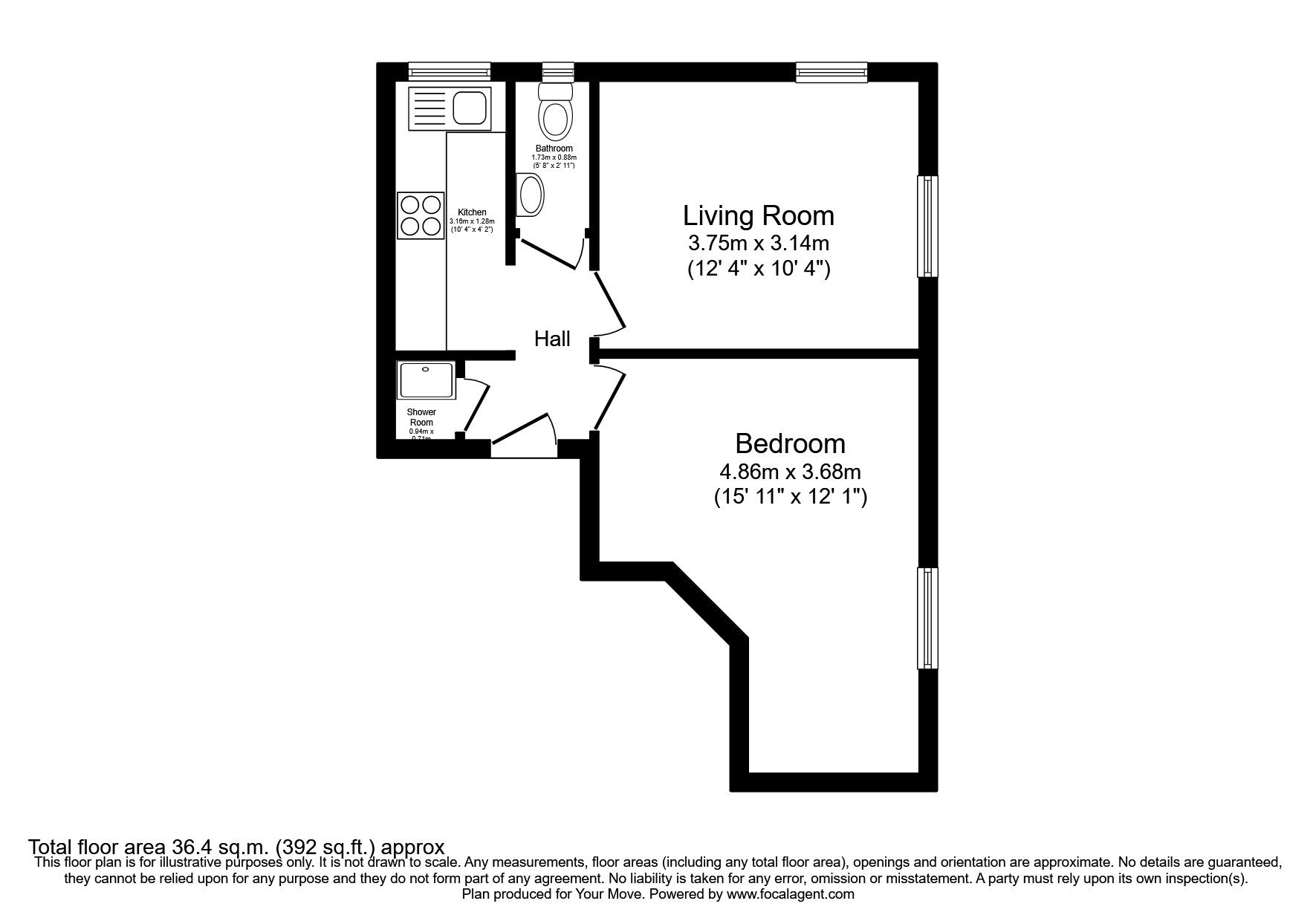 1 bed flat for sale in High Street, Dalkeith, Midlothian EH22 Zoopla
