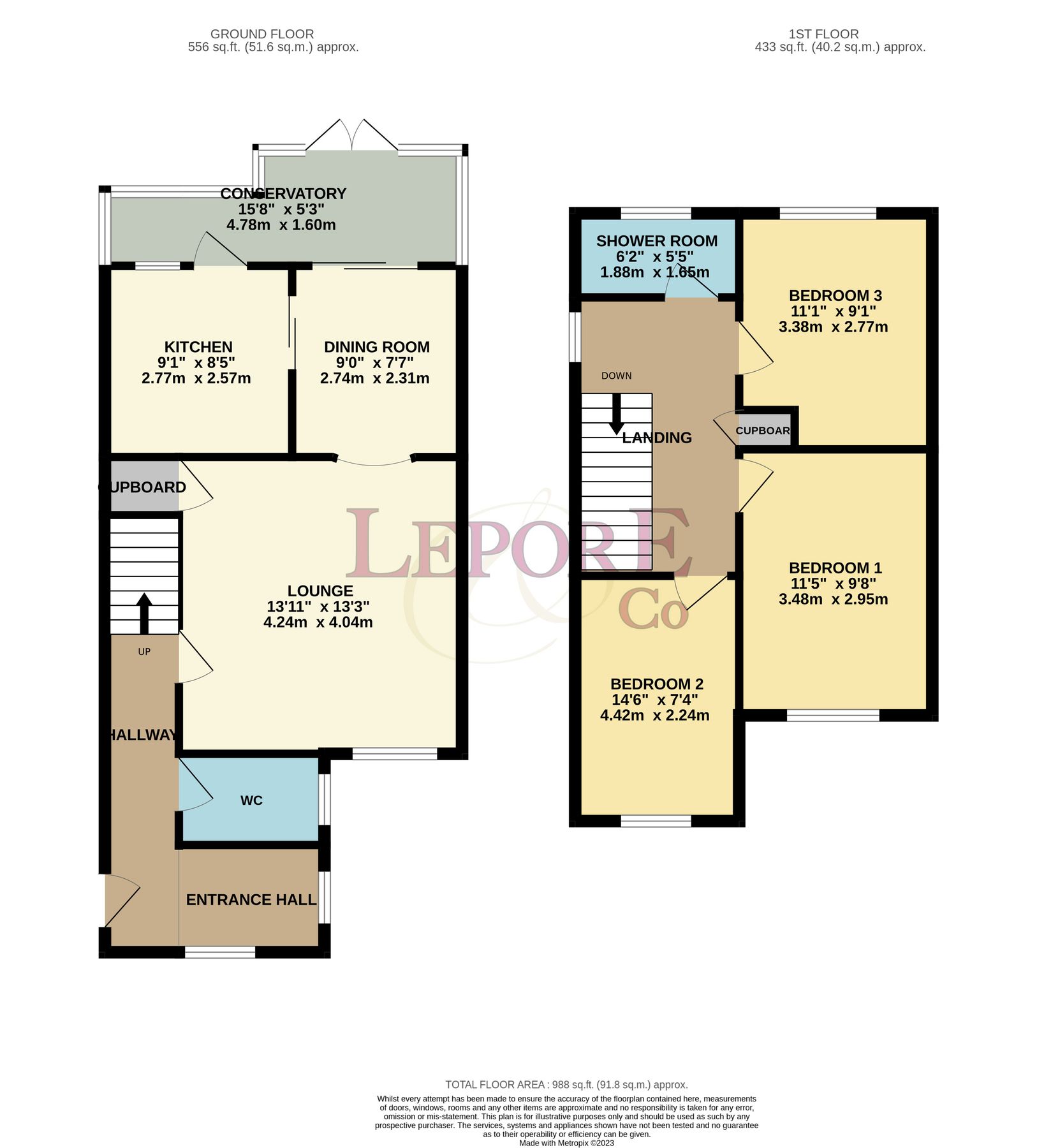 3 bed semidetached house for sale in Chantry Avenue, Kempston, Bedford
