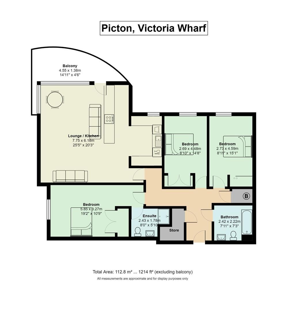 3 bed flat to rent in Victoria Wharf, Watkiss Way, Cardiff CF11 Zoopla