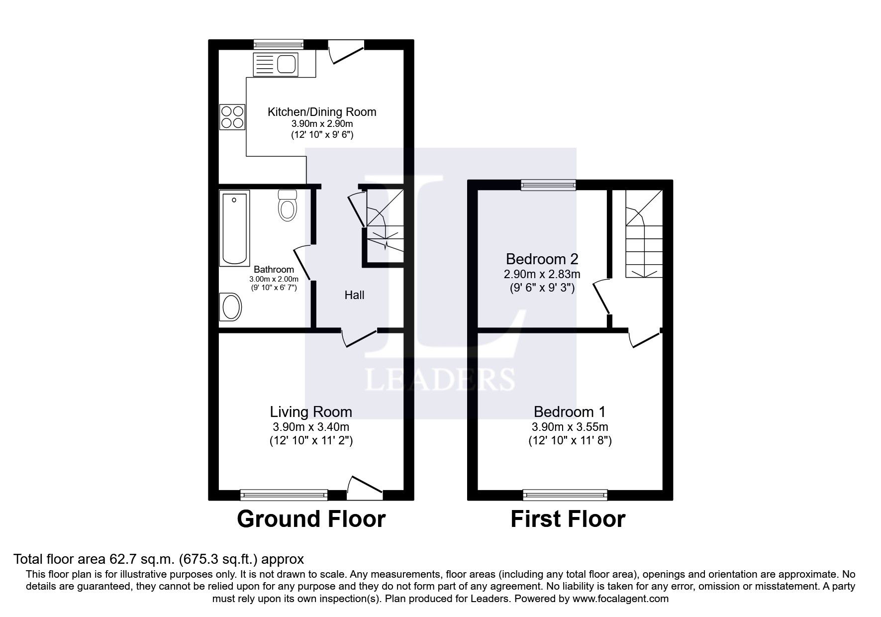 2 bed semidetached house to rent in Station Road, Manea, March PE15