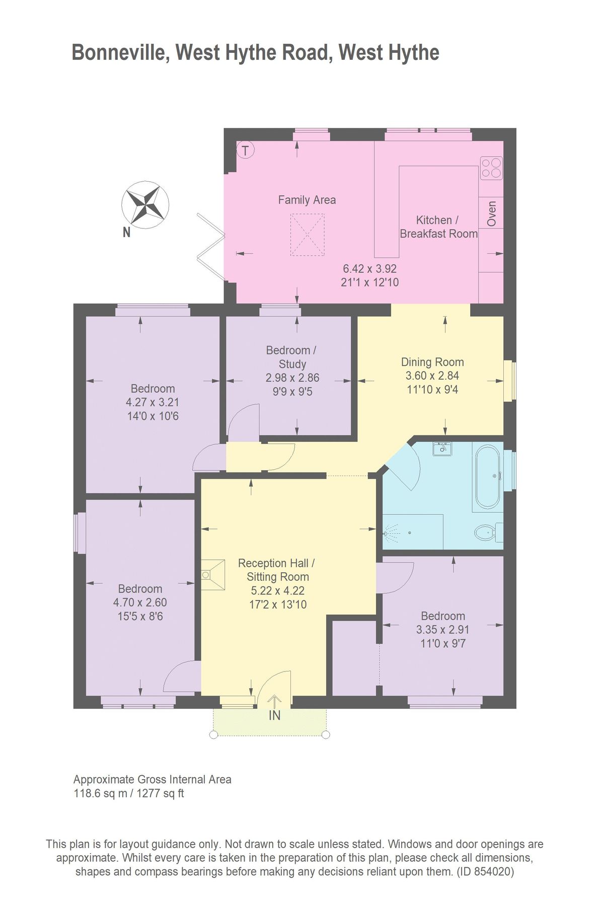 4 bed detached bungalow for sale in West Hythe Road, West Hythe, Hythe