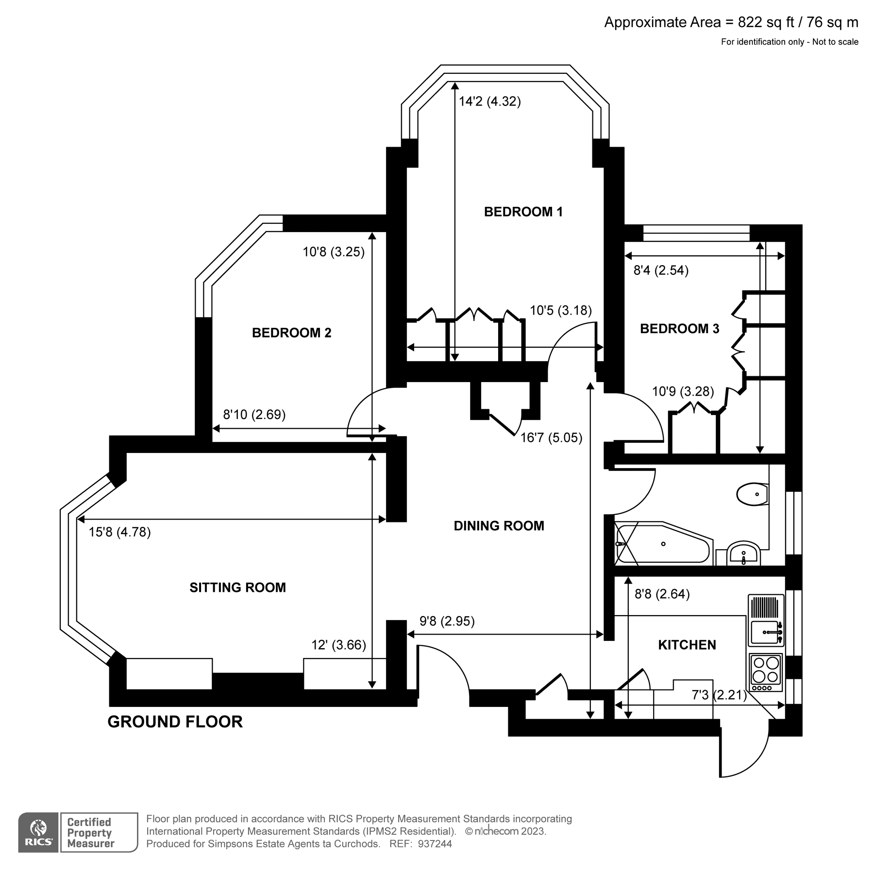3 bed flat for sale in Park Road, Hampton Wick KT1 Zoopla