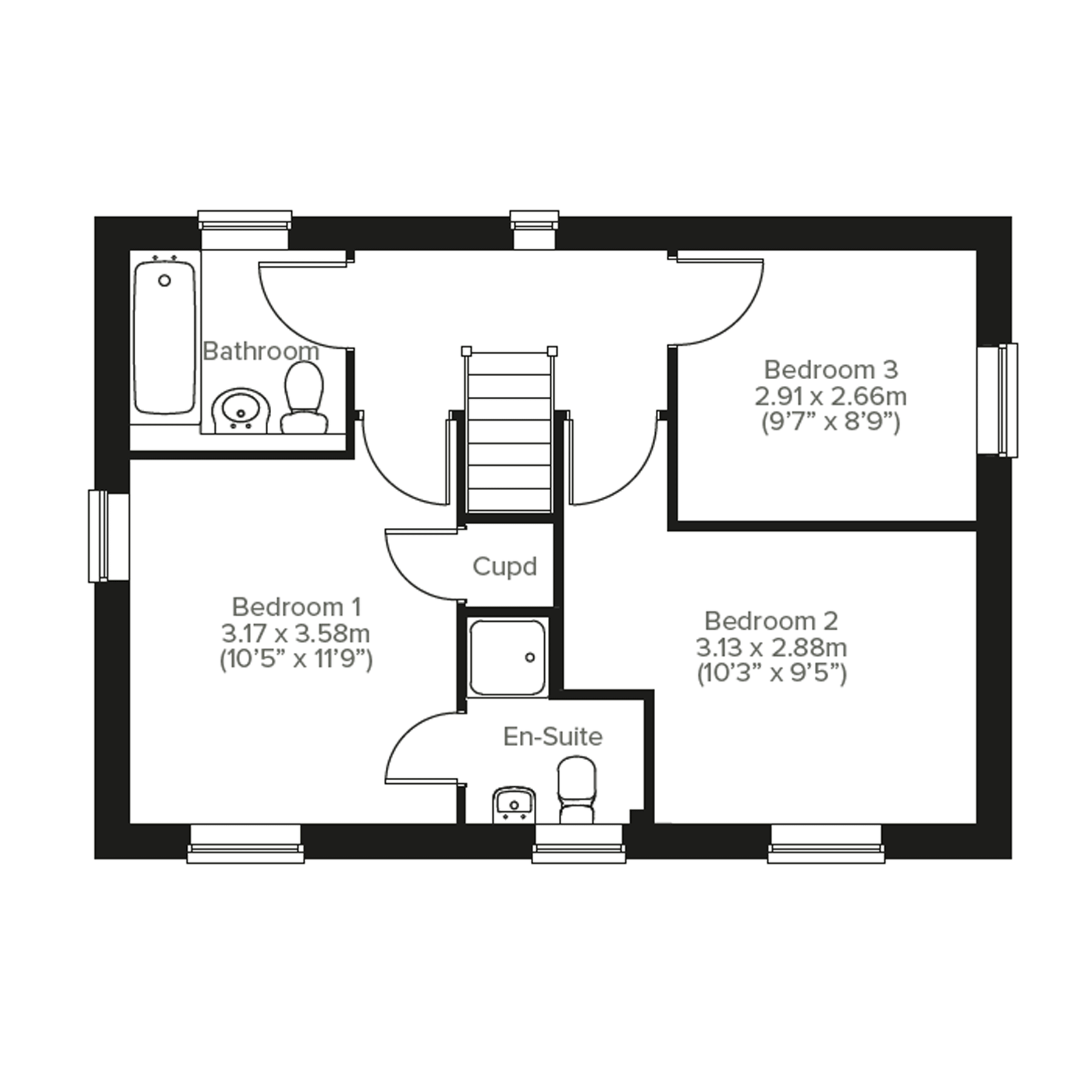 New home, 3 bed detached house for sale in "The Charnwood Corner" at