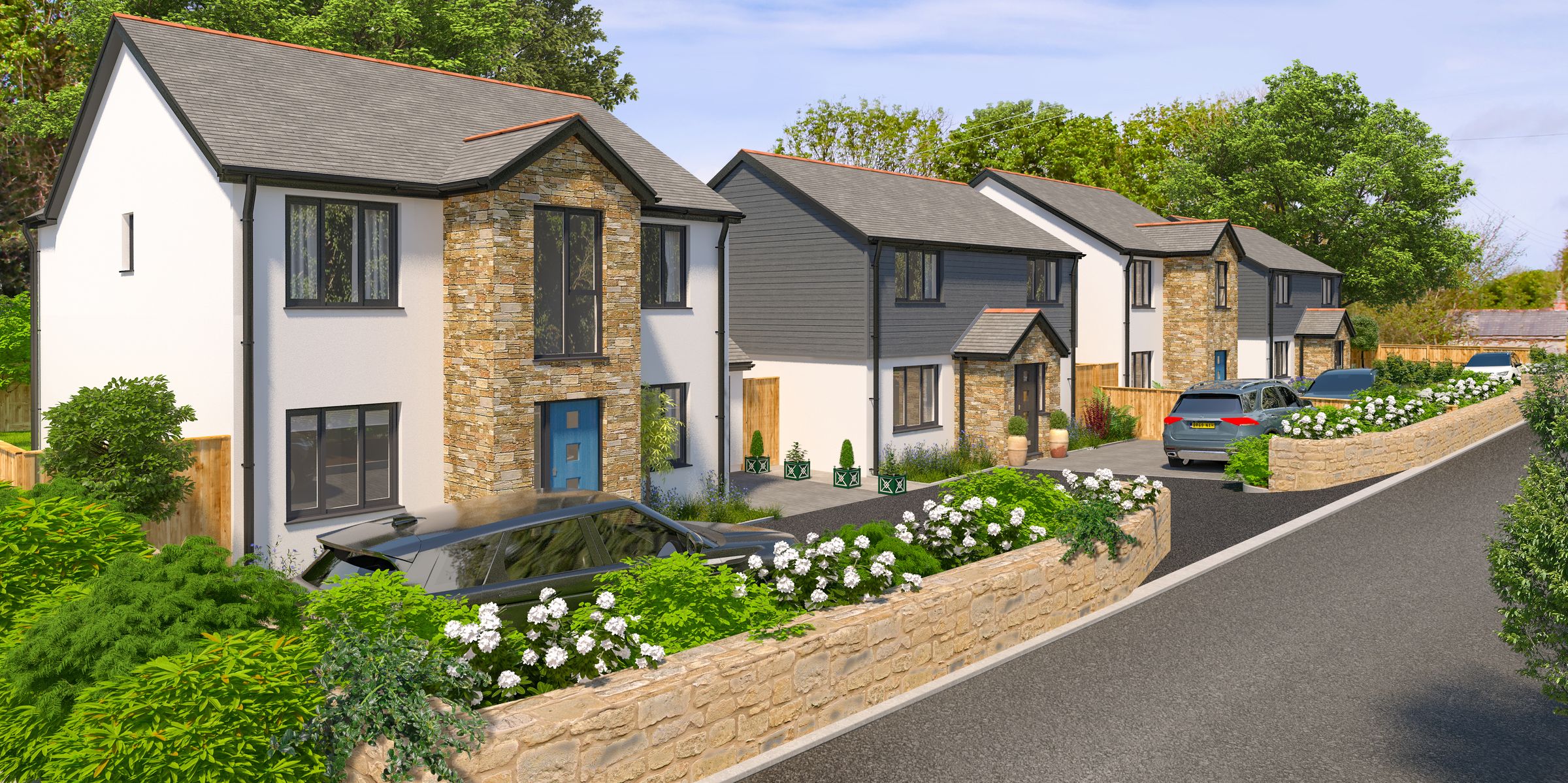 New home, 4 bed detached house for sale in Wheal Rose, Scorrier