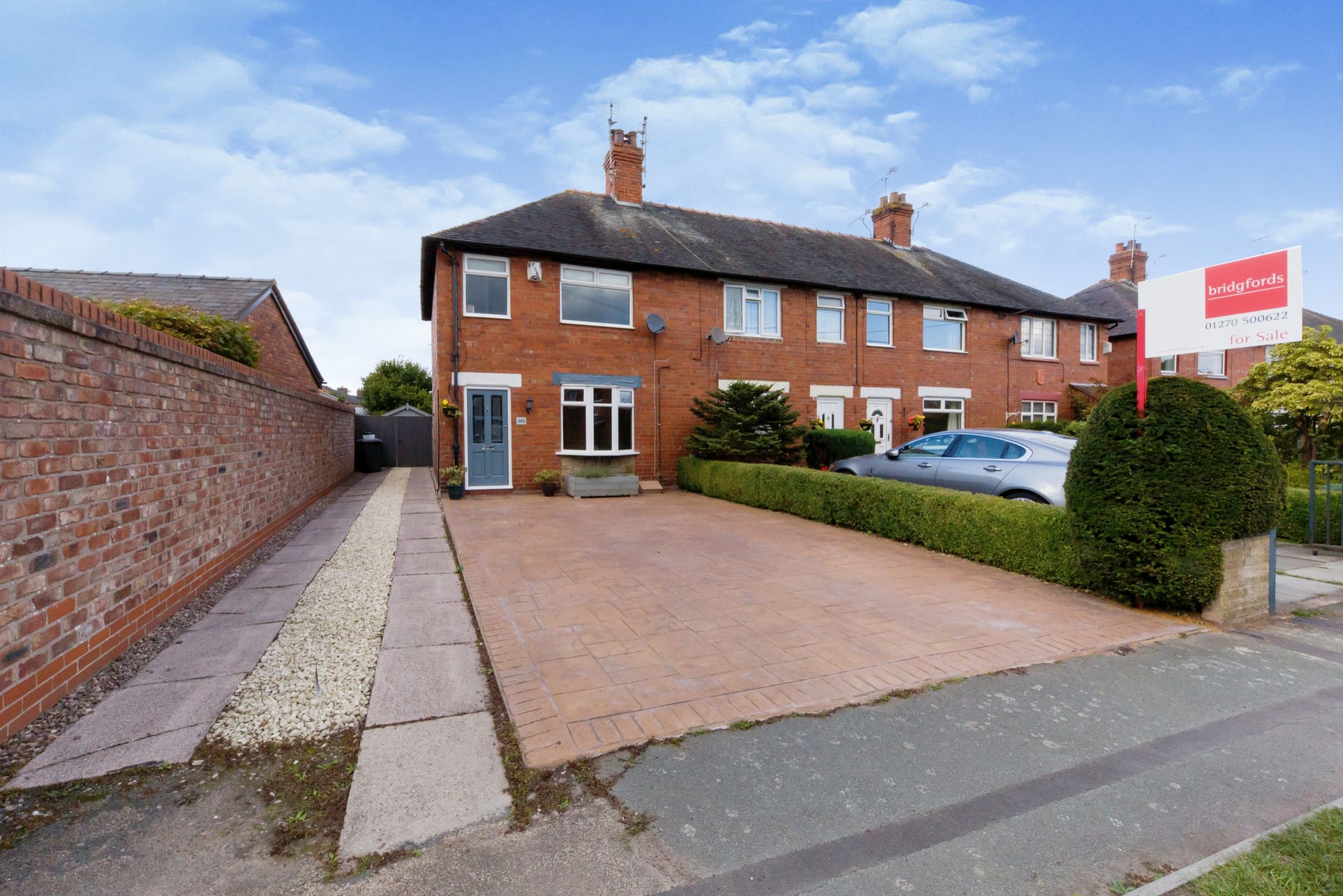 2 bed end terrace house for sale in Newcastle Road, Shavington, Crewe