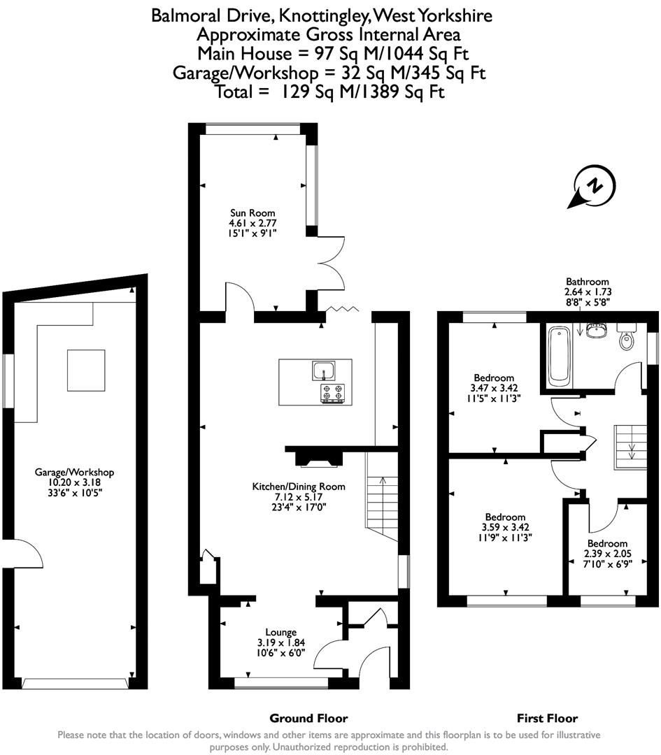 3 bed semidetached house for sale in Balmoral Drive, Ferrybridge