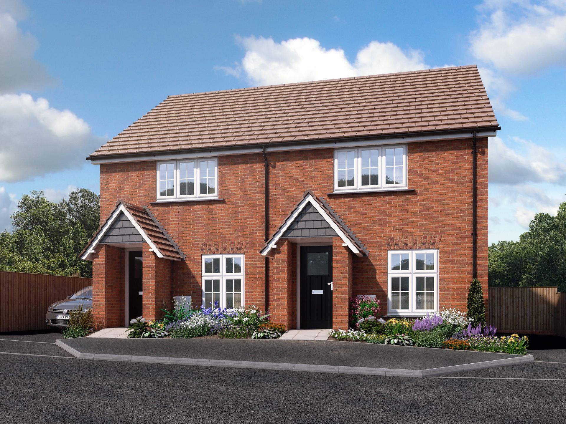 New home, 2 bed semidetached house for sale in Elm Park, Matford EX2