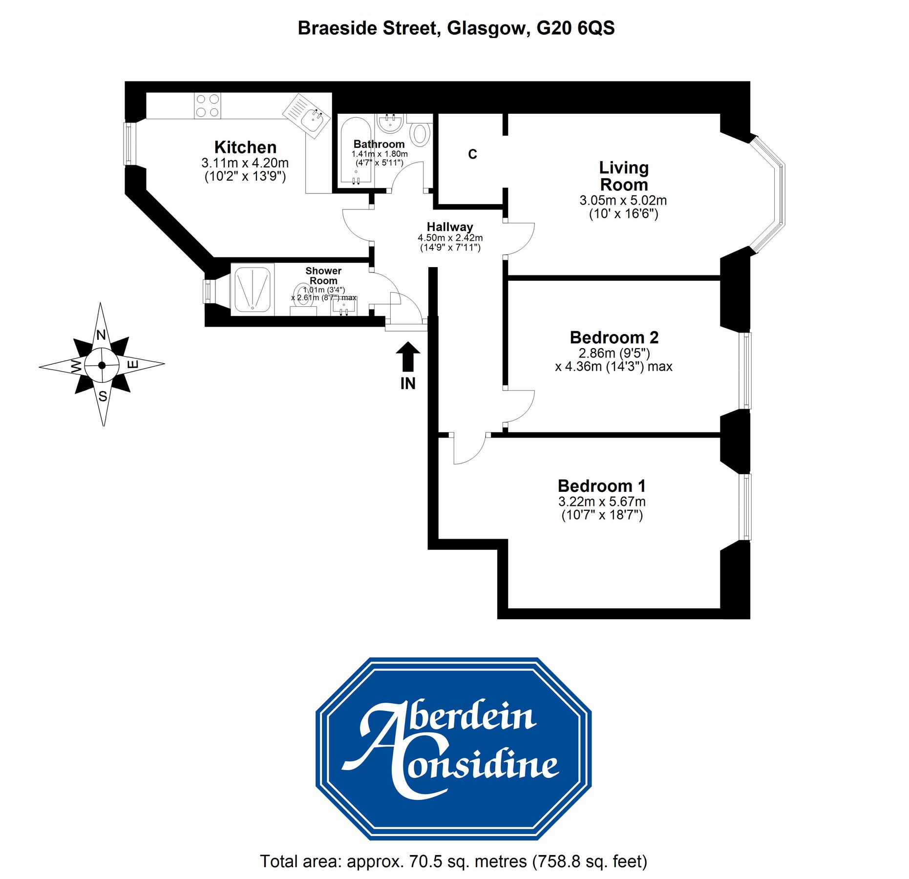 2 bed flat for sale in 2/1, Braeside Street, Glasgow G20 Zoopla