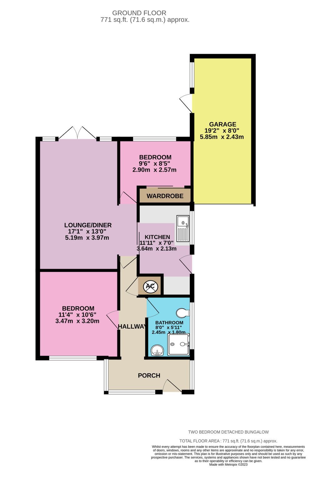 2 bed detached bungalow for sale in Grasmere Gardens, Folkestone CT19