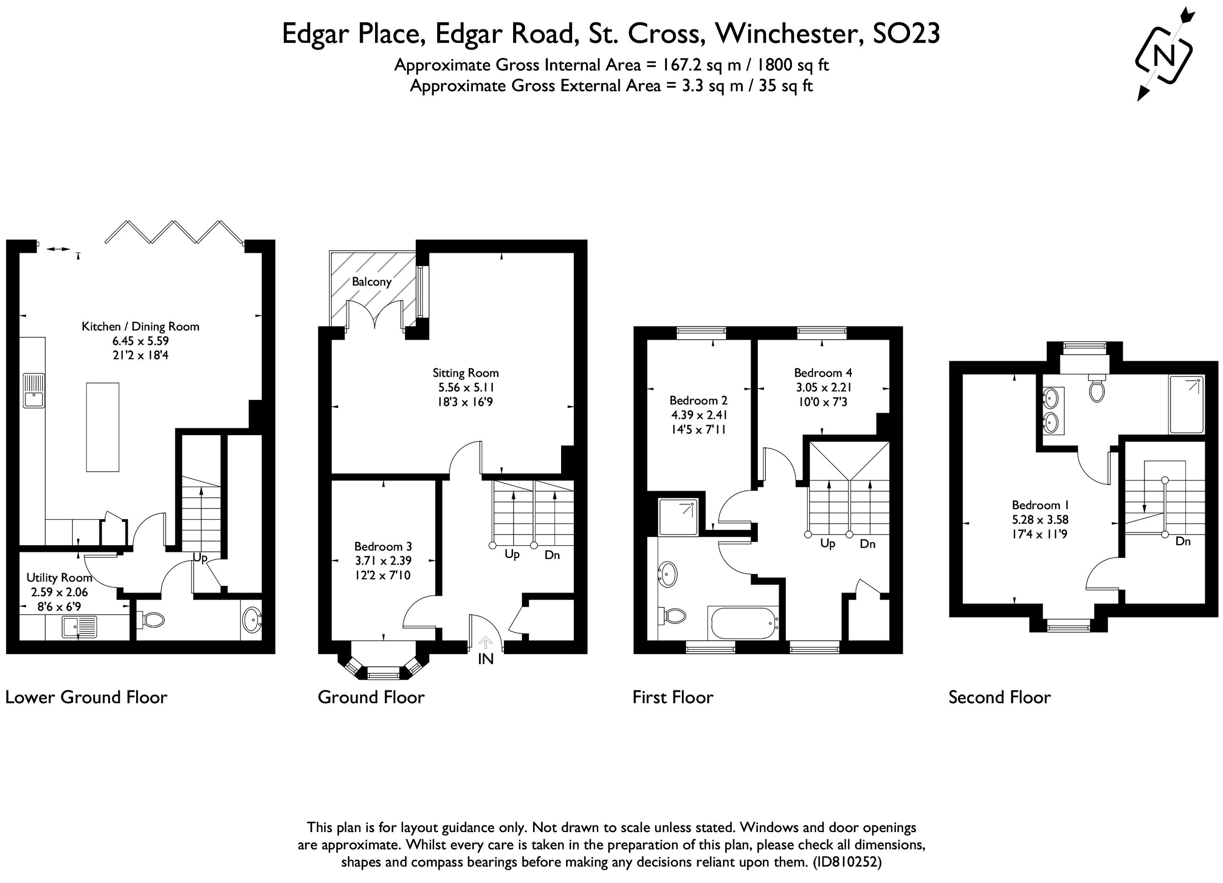 New home, 4 bed end terrace house for sale in Edgar Place, Edgar Road