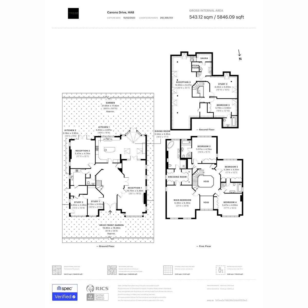 6 bed detached house for sale in Canons Drive Edgware, Middlesex HA8