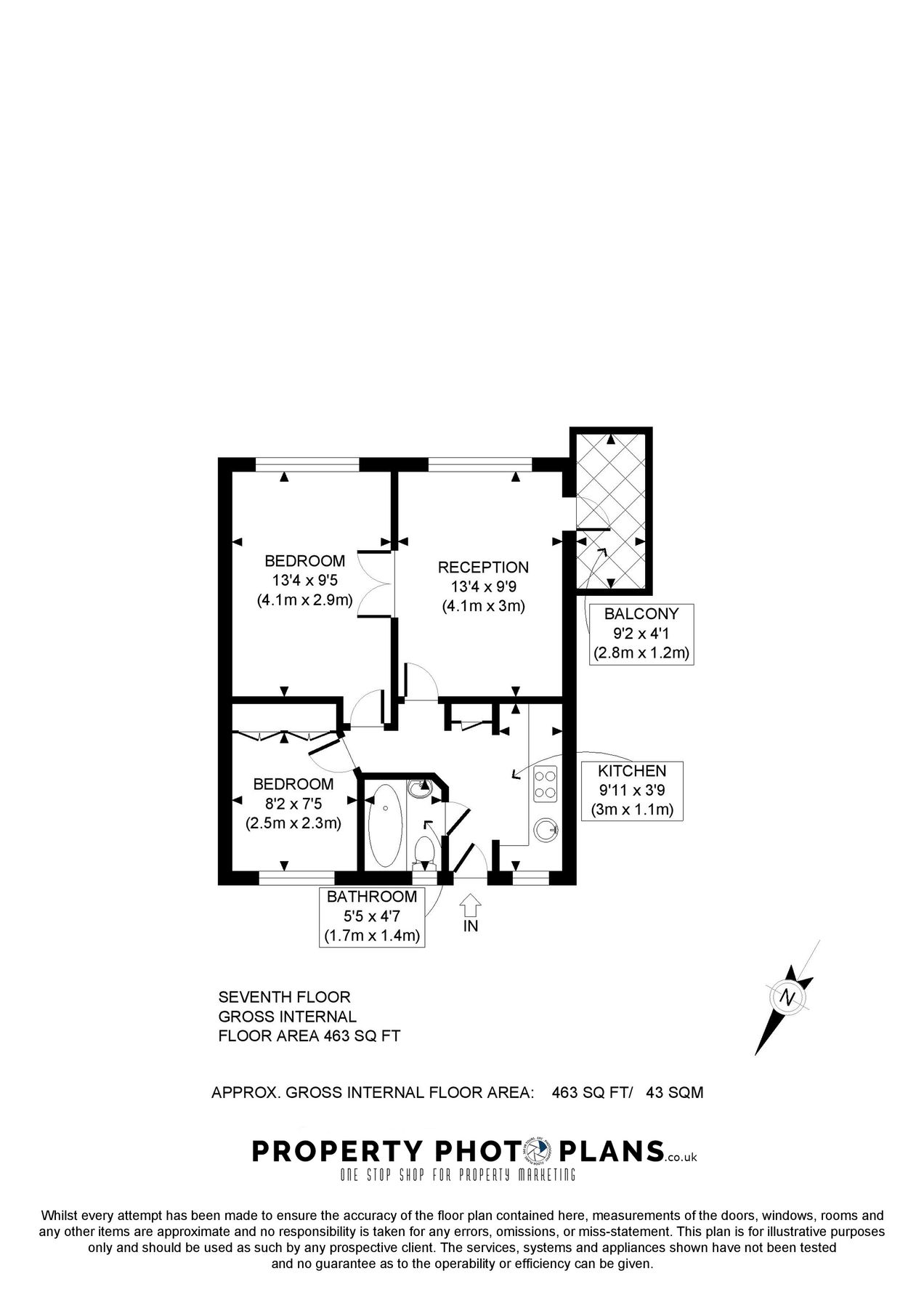 2 bed flat for sale in The Grampians, Shepherds Bush Road, Brook Green