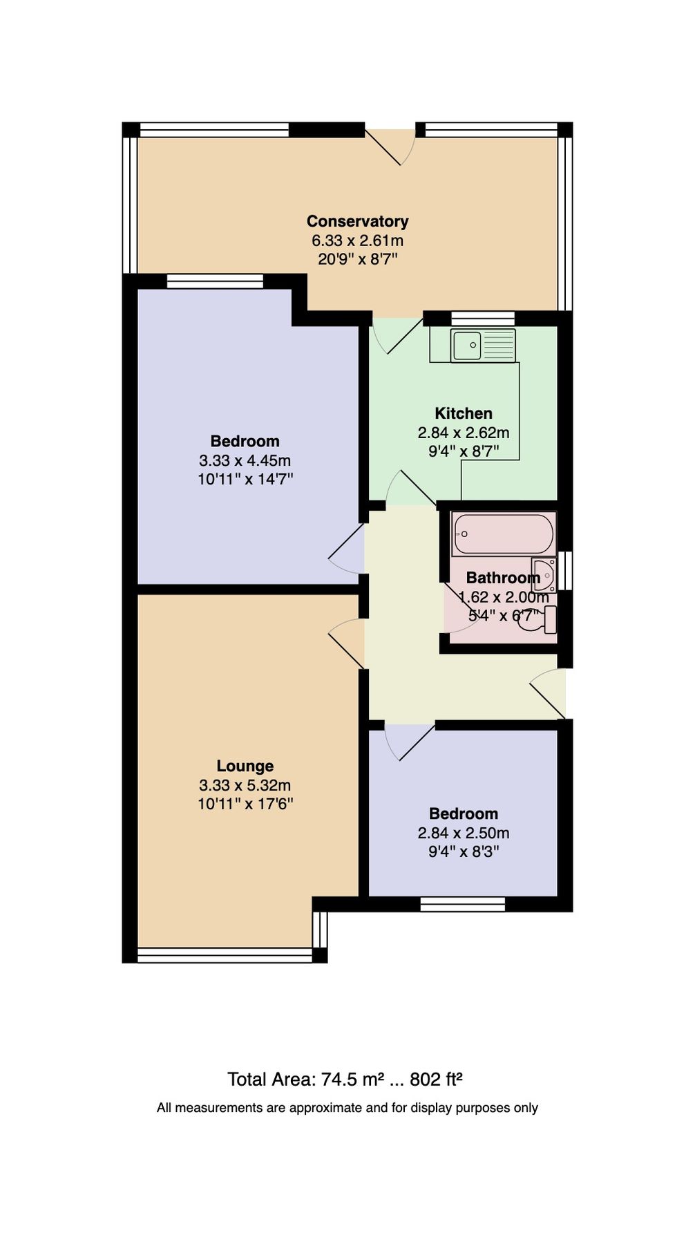 2 bed semidetached bungalow for sale in Carlton Way, Royton, Oldham