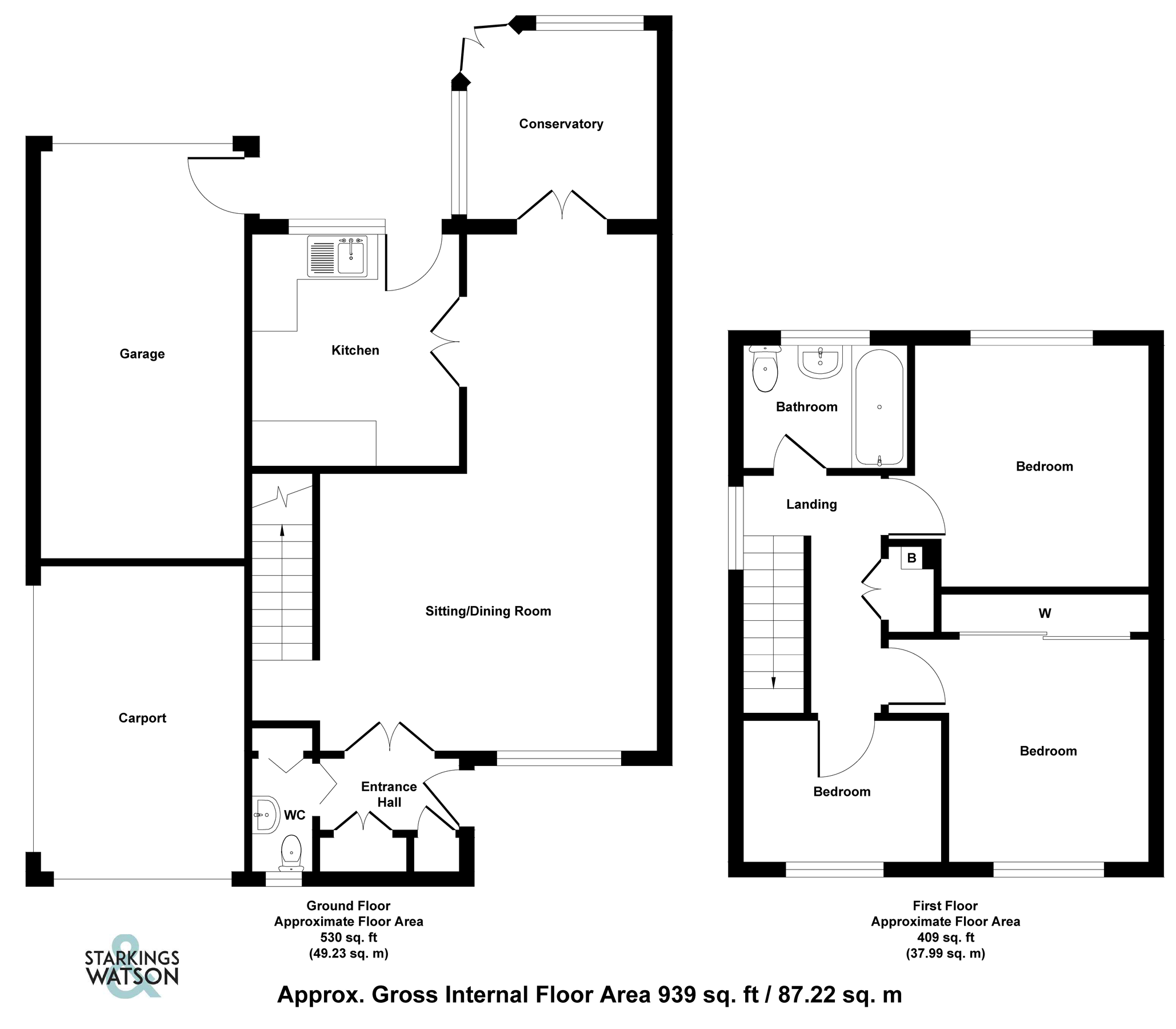 3 bed linkdetached house for sale in Glenburn Court, Sprowston