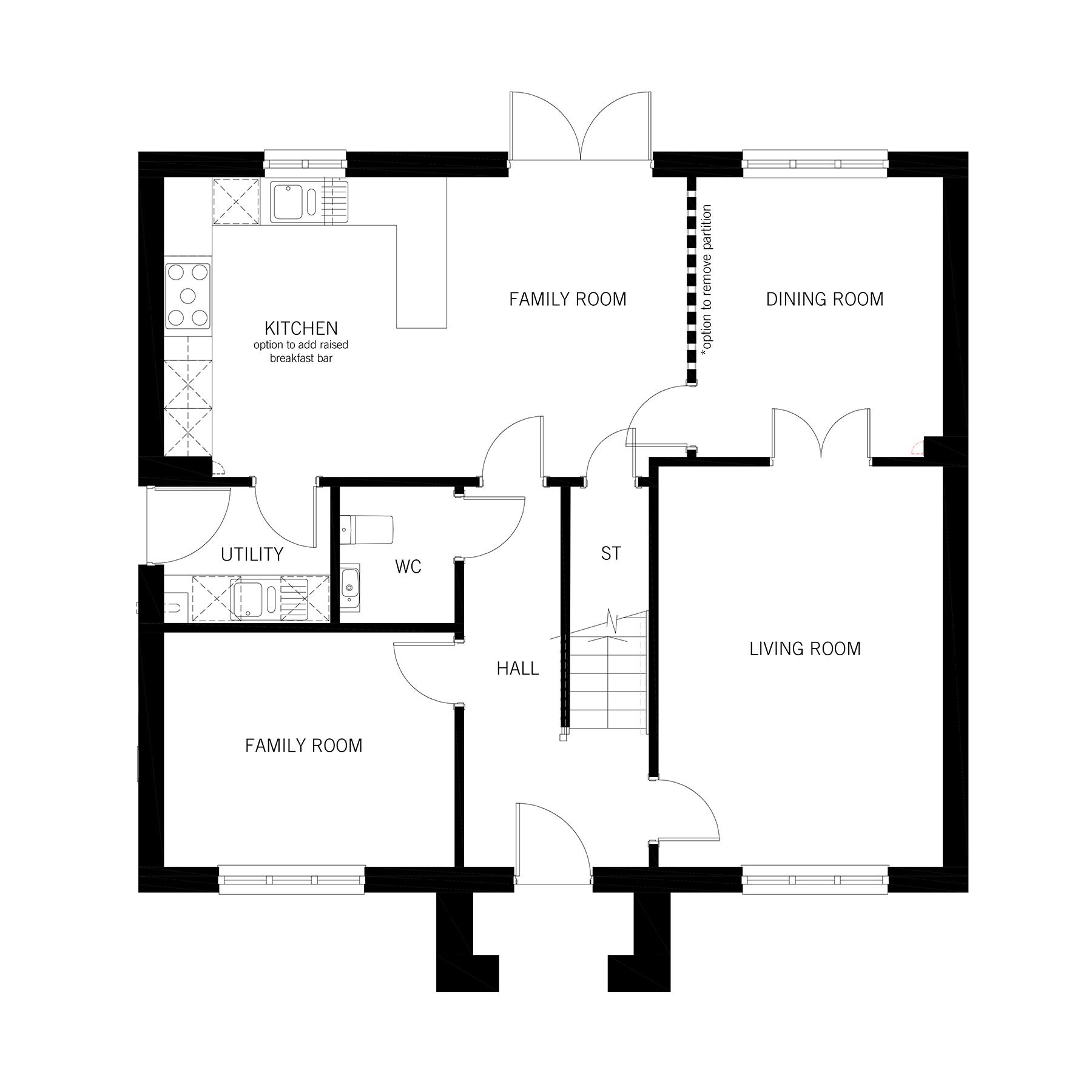 New home, 5 bed detached house for sale in "Millwood II" at Whittingham