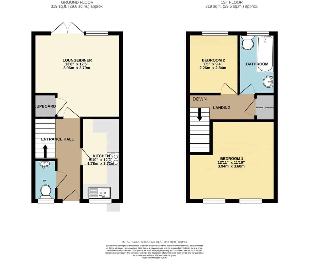 2 bed semidetached house for sale in Florence Gardens, Henwick