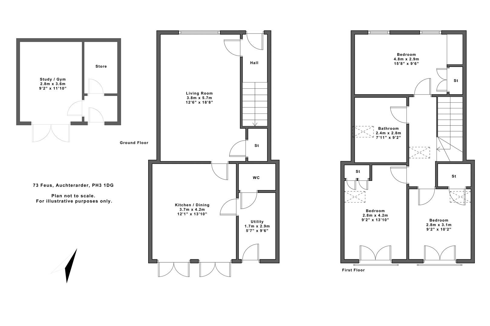 3 bed terraced house for sale in Feus, Auchterarder PH3 Zoopla