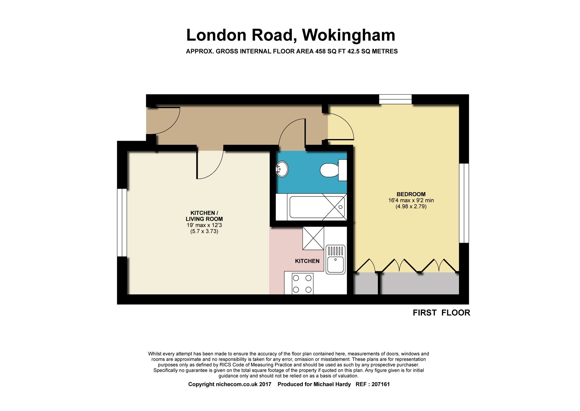 1 bed flat to rent in London Road, Wokingham RG40 Zoopla