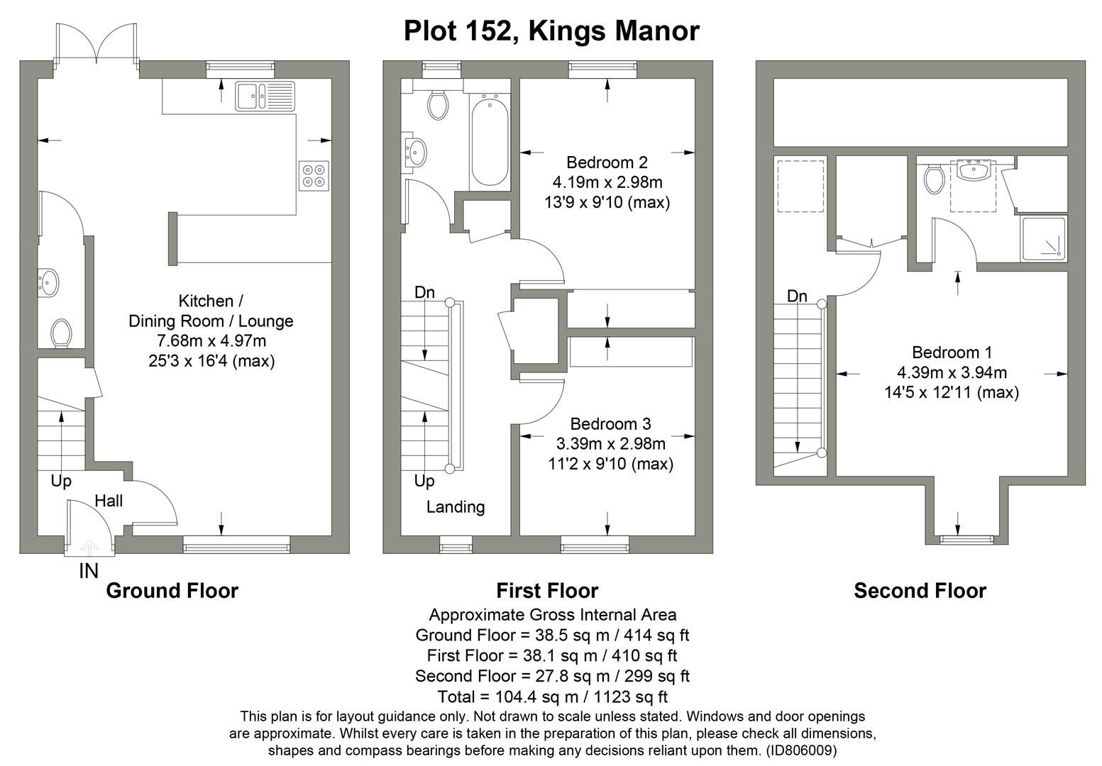 New home, 3 bed town house for sale in Kings Manor, Hoplands Road