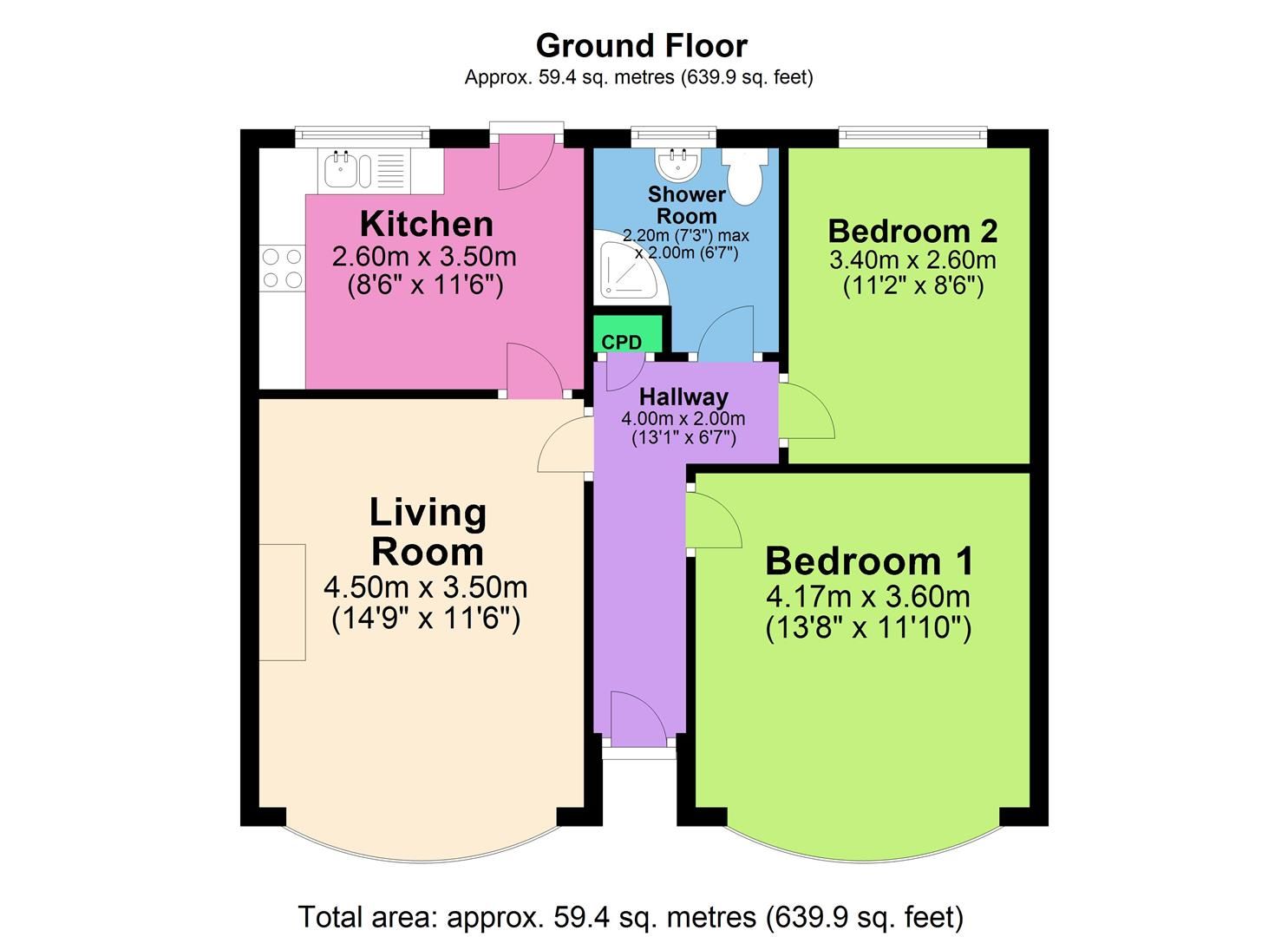 2 bed semidetached bungalow for sale in Ridgedale Road, Bolsover