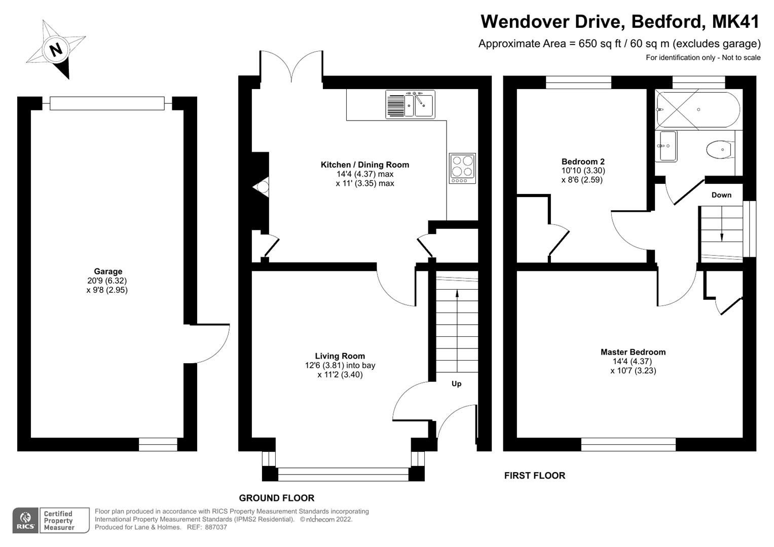 2 bed semidetached house for sale in Wendover Drive, Bedford MK41 Zoopla