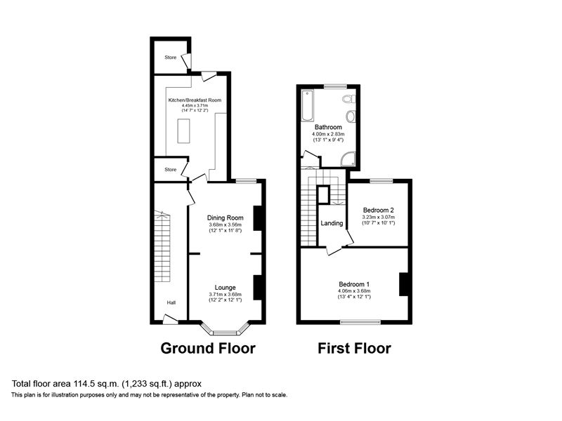 2 bed terraced house for sale in Forde Close, Newton Abbot, Devon. TQ12
