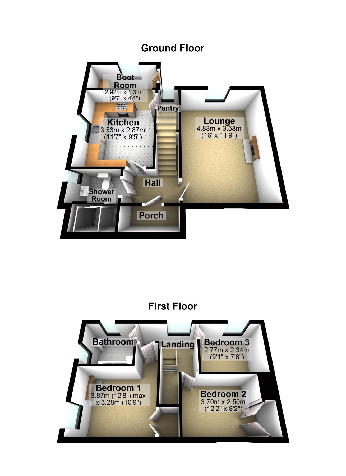 3 bed semidetached house for sale in Poplar Hill, Stowmarket, Suffolk