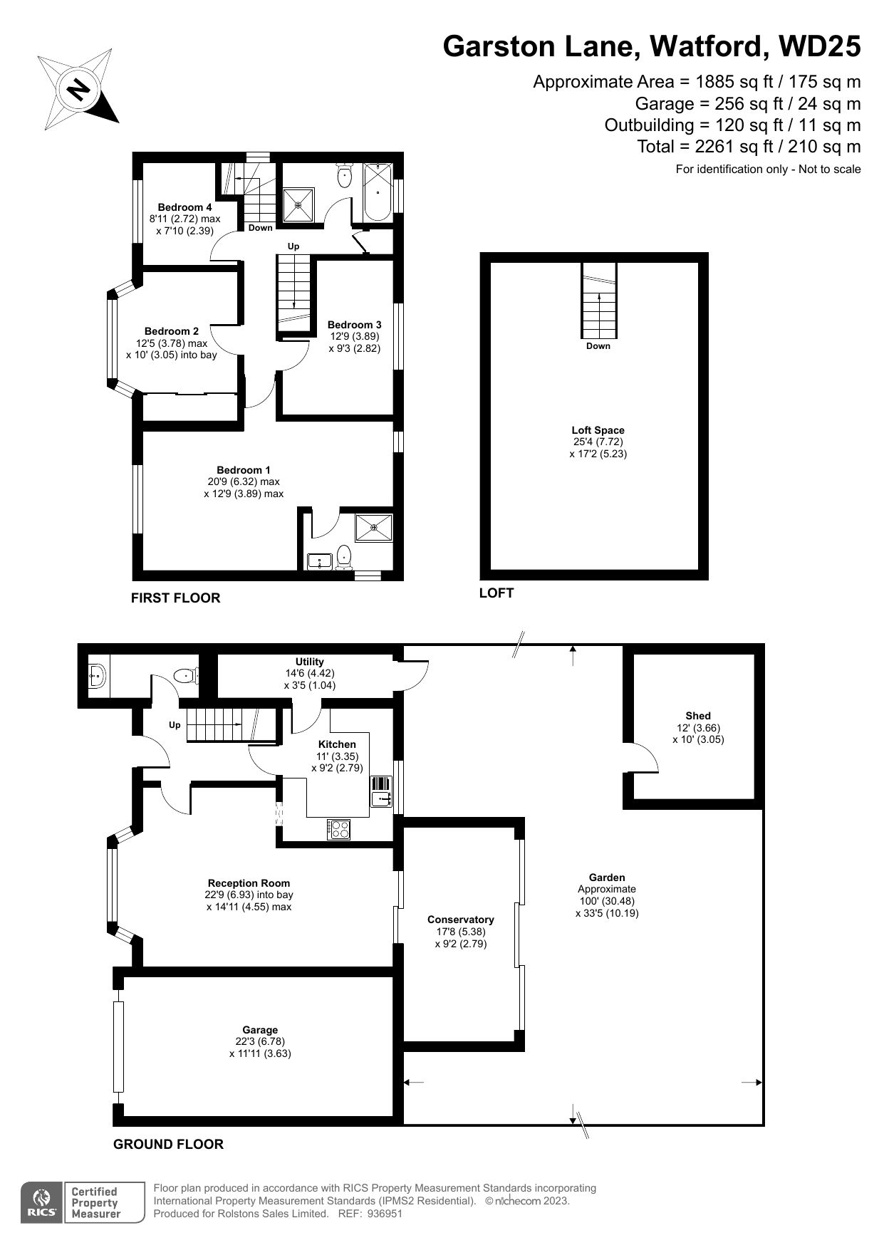 4 bed detached house for sale in Garston Lane, Watford, Hertfordshire