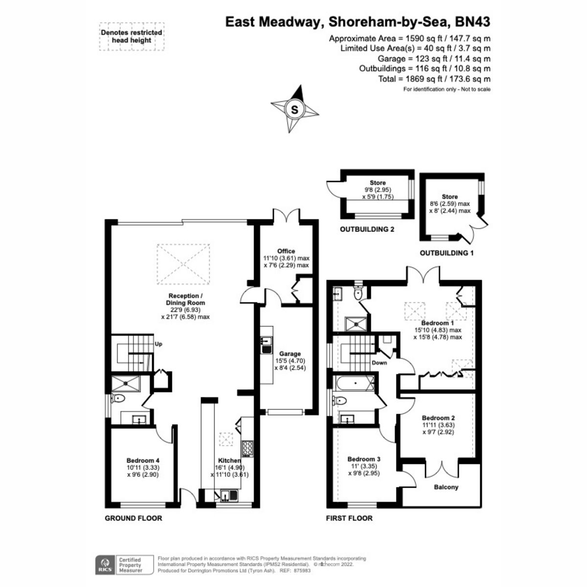 4 bed detached house for sale in East Meadway, ShorehamBySea BN43