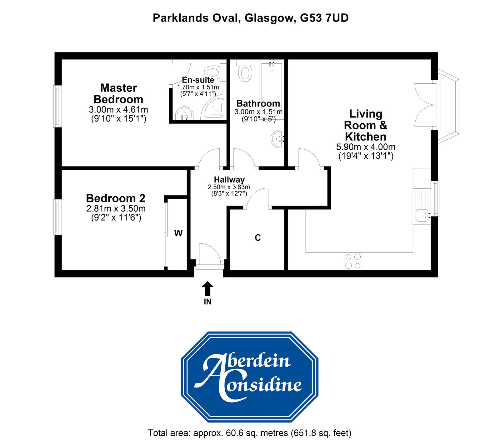 2 bed flat for sale in 3/1, Parklands Oval, Glasgow G53 Zoopla