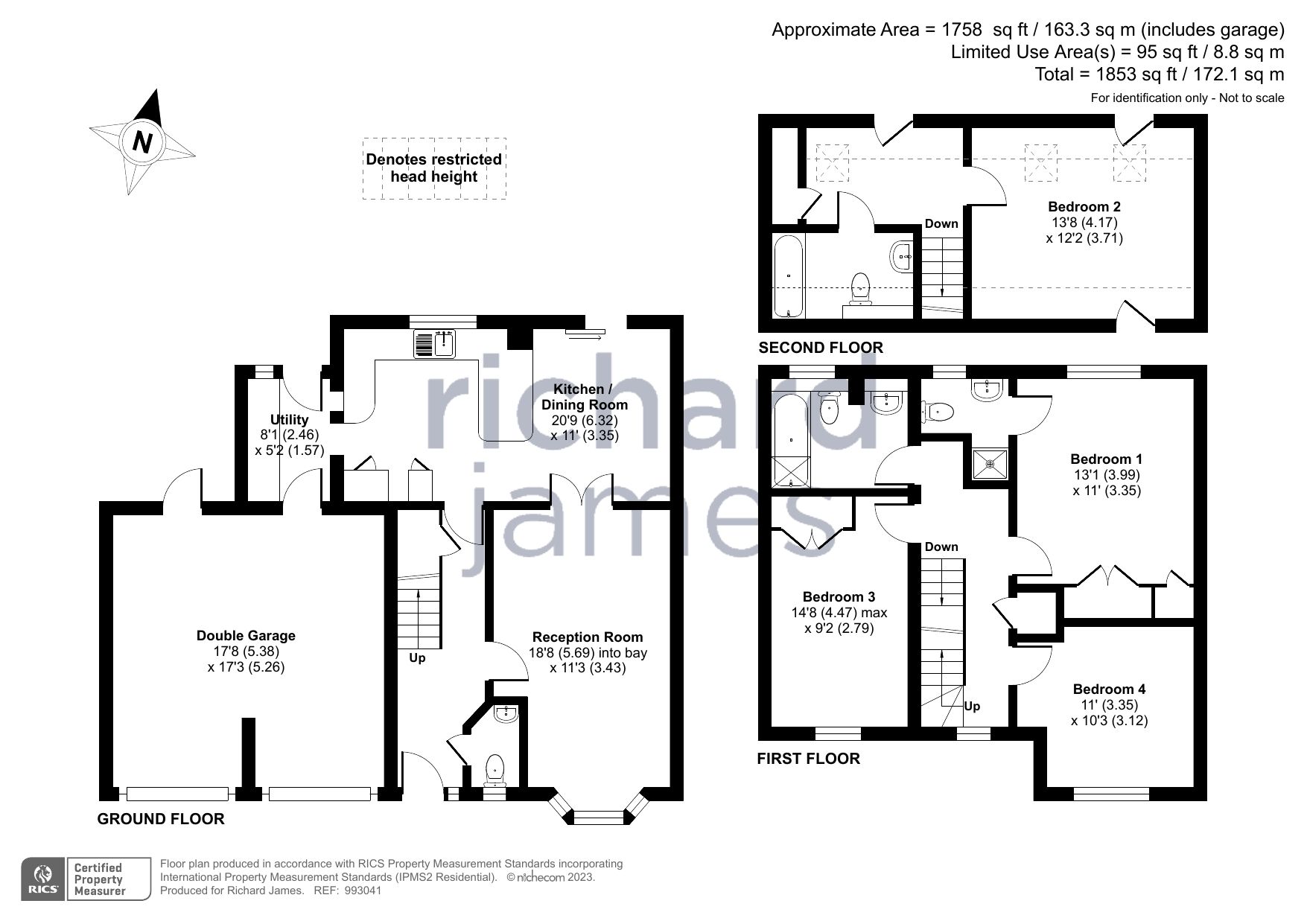 4 bed detached house for sale in Fovant Close, Peatmoor, Swindon
