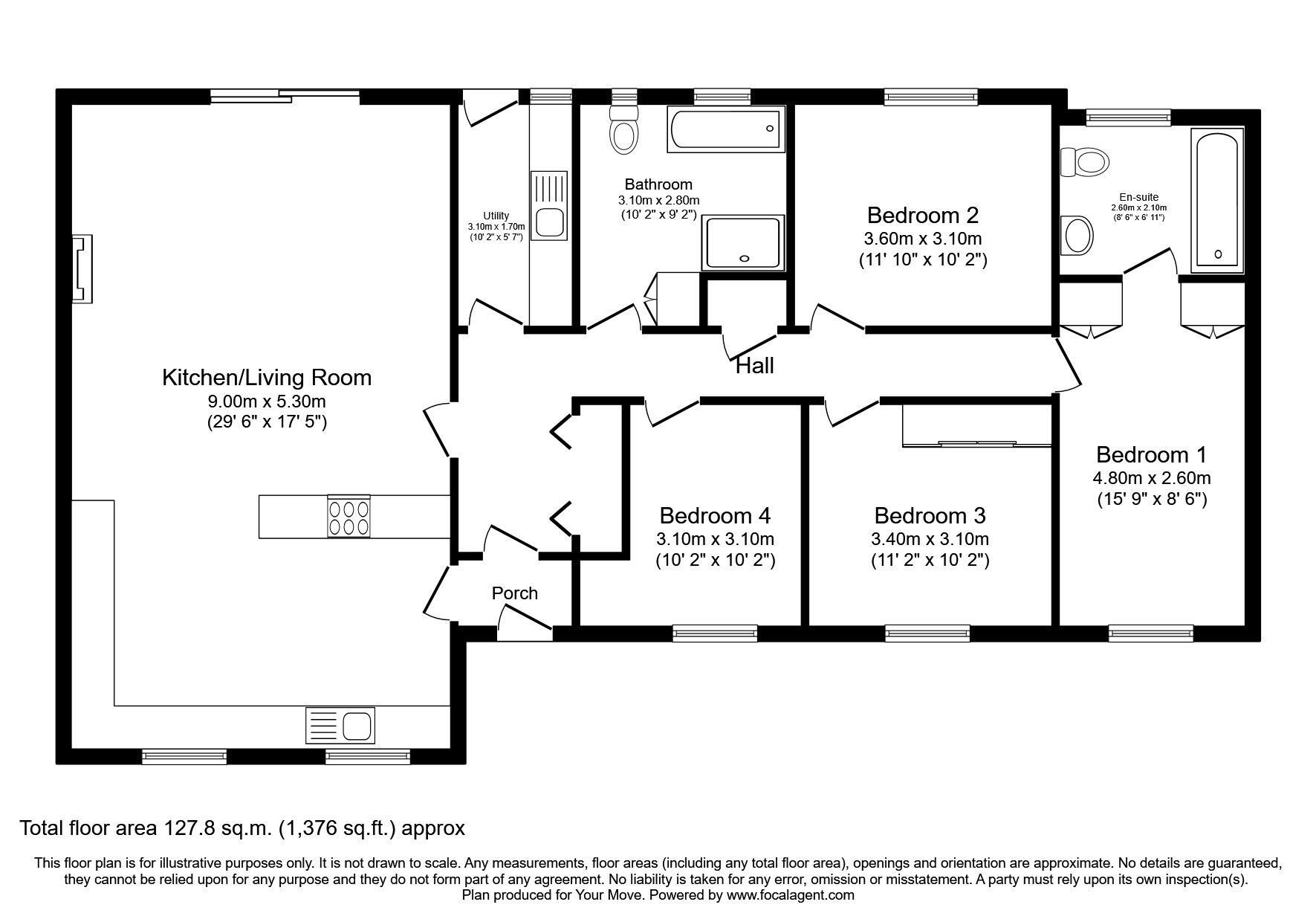 4 bed bungalow for sale in Newton Park, Kirkhill, Inverness, Highland