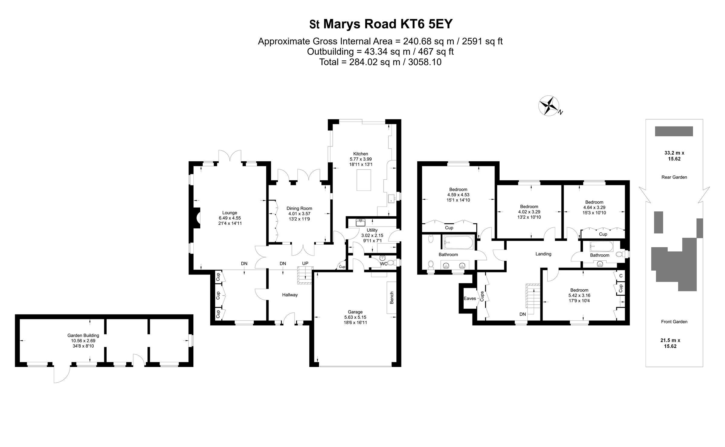 4 bed detached house for sale in St. Marys Road, Long Ditton, Surbiton
