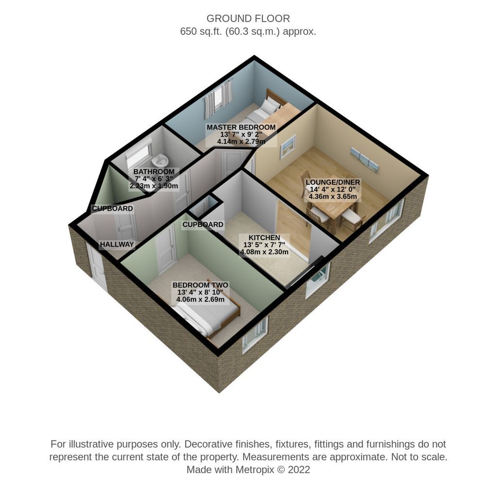 2 bed flat for sale in Wiltshire Crescent, Worting, Basingstoke RG22 Zoopla