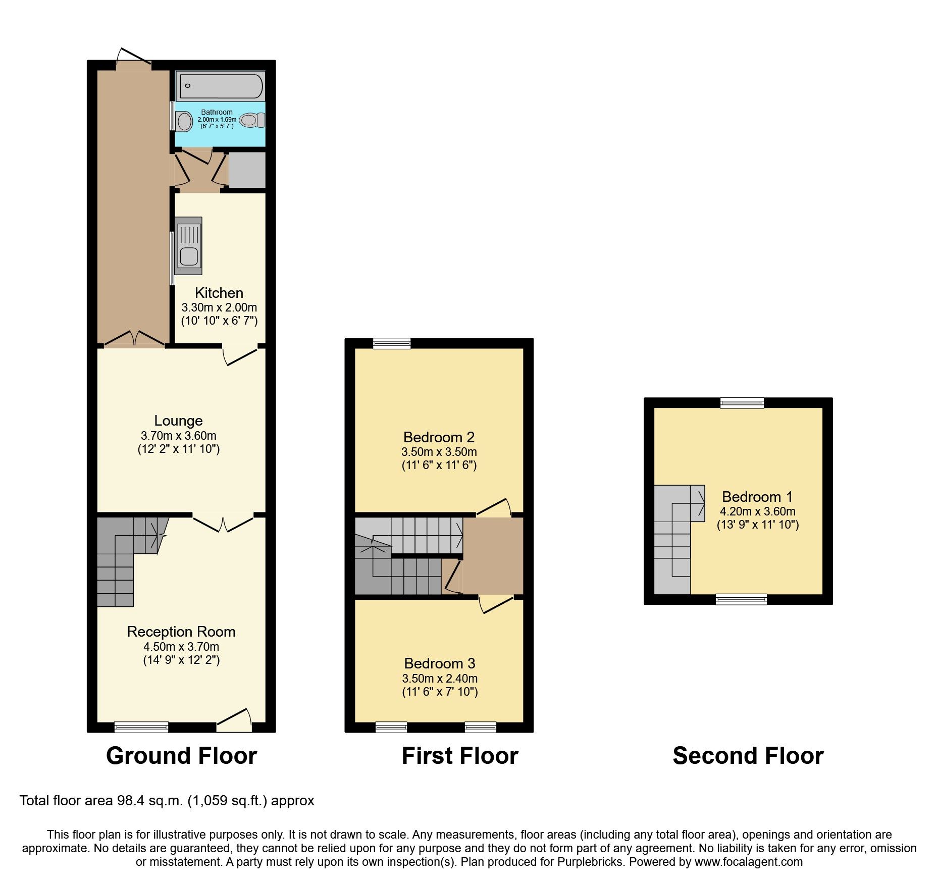 3 bed terraced house for sale in Bentley Lane, Reedswood, Walsall WS2