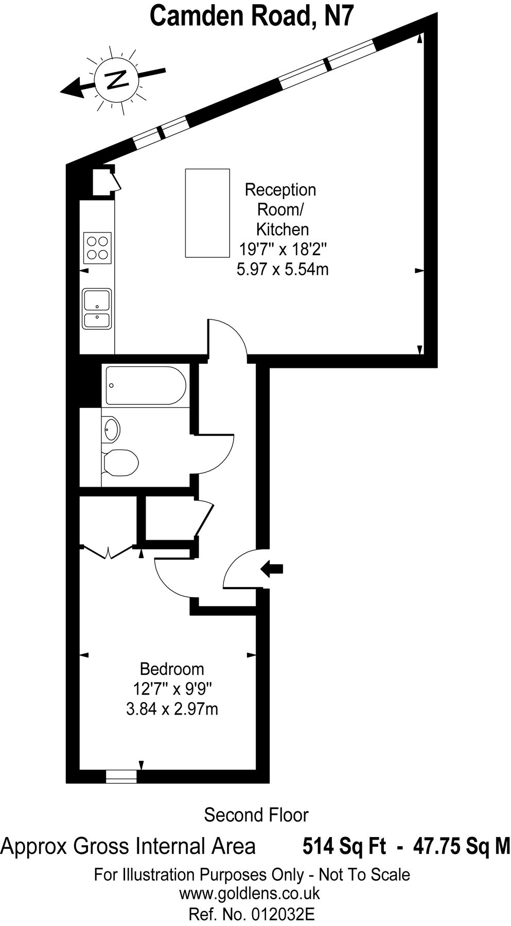 1 bed flat to rent in Camden Road, Holloway, London N7 Zoopla