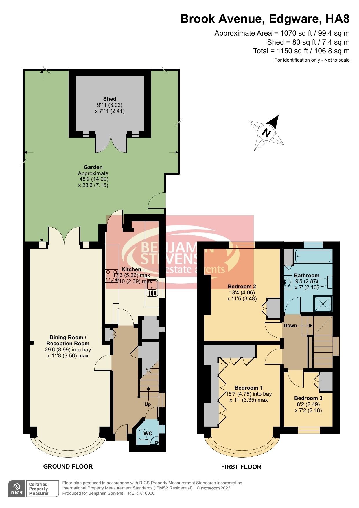 3 bed semidetached house for sale in Brook Avenue, Edgware, Middlesex
