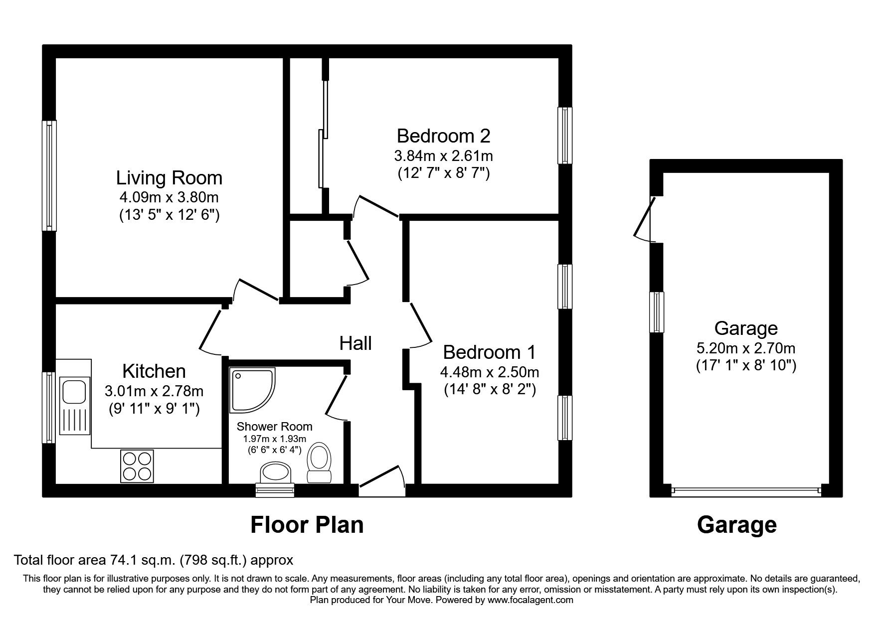 2 bed bungalow for sale in East Bankton Place, Livingston, West Lothian