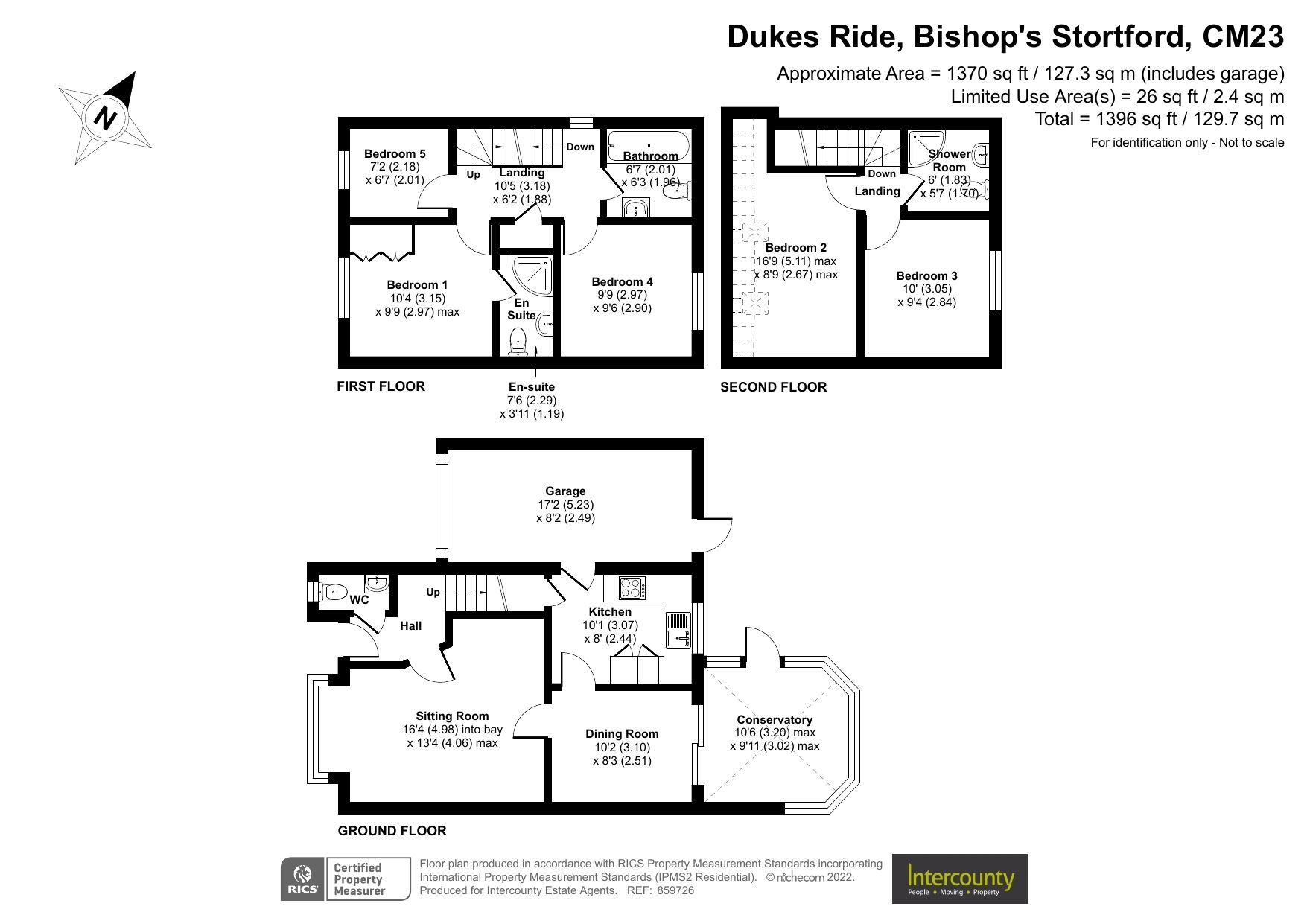 5 bed linkdetached house for sale in Dukes Ride, Stortford